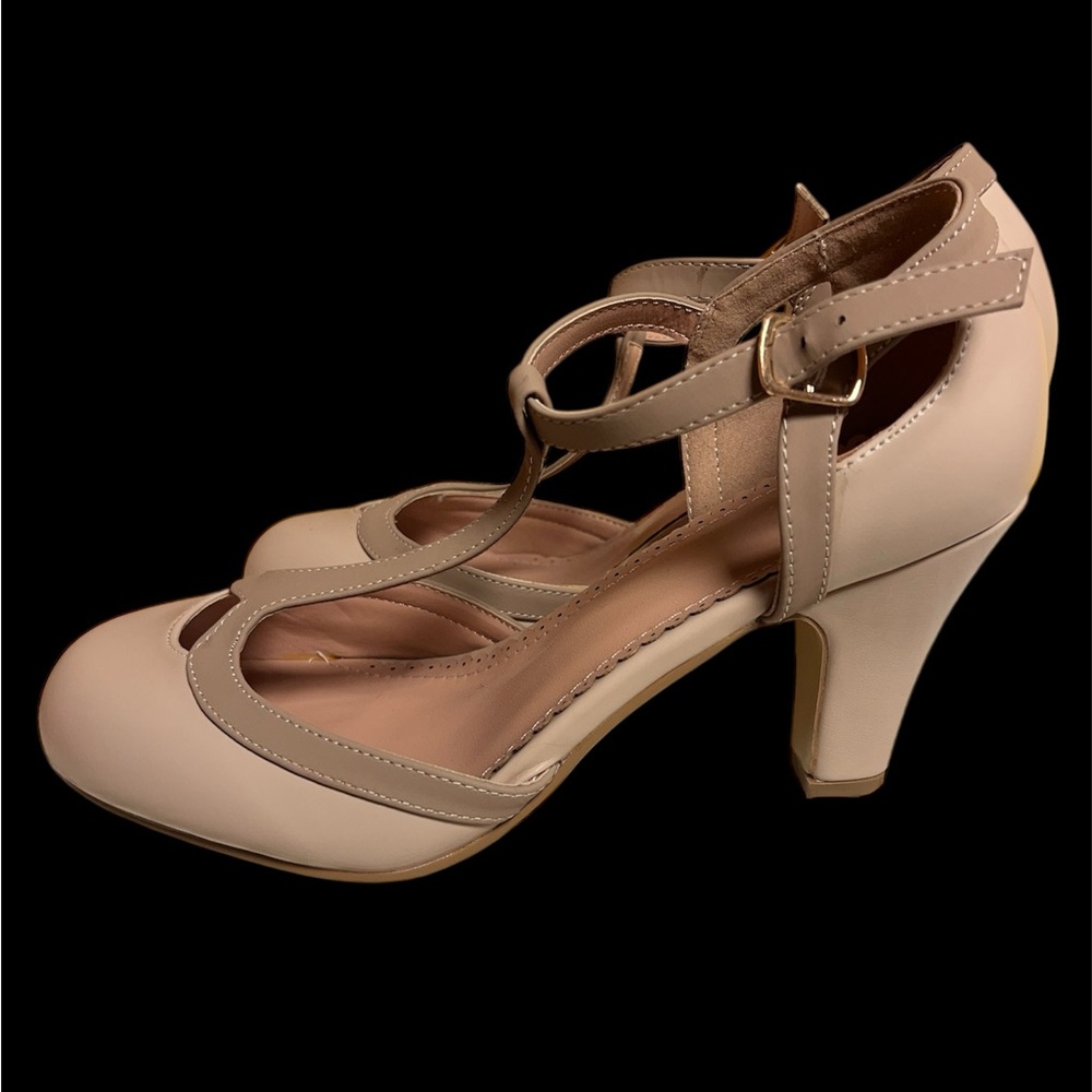 Elegant Beige Women's Heels